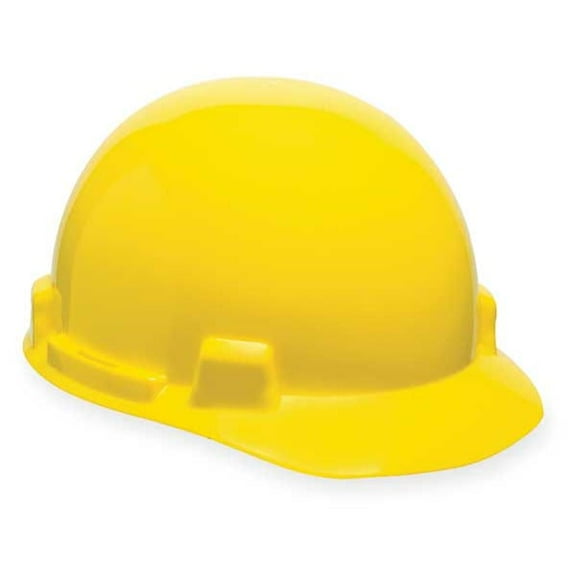 Hard Hat, SmoothDome(R), Polyethylene, 4 Point Ratchet, Type 1, Class E, Yellow