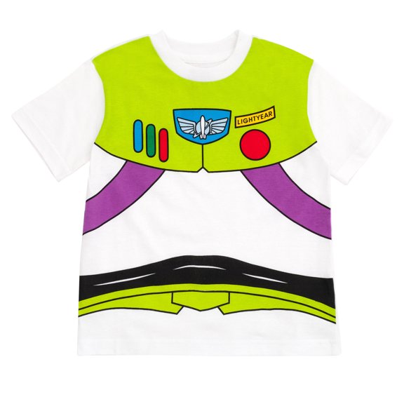 Disney Toy Story Baby Boys' Cosplay Short Sleeve T-Shirt Buzz White