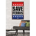 thumbnail image 2 of Ferris Bueller's Day Off - Save Ferris Wall Poster, 22.375" x 34", Framed, 2 of 6