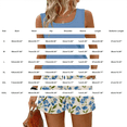 thumbnail image 4 of GILIGEGE Vacation Outfits for Women Elastic Waist Graphic Shorts and Sleeveless Tops 2 Piece Sets Hawaiian Outfits Scoop Neck Tank Tops and Beach Shorts Set Floral Short Set Bermuda Boho Shorts White, 4 of 7