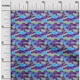 thumbnail image 2 of oneOone Rayon Violet Fabric Abstracts Sewing Material Print Fabric By The Yard 56 Inch Wide, 2 of 5