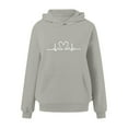 thumbnail image 6 of WENWU Womens Sweatshirt Hoodies Long Sleeve Hoodies for Women Pullover Graphic Hoodie Light Gray Sweater Fall Fashion for Women Workout Wear, 6 of 6