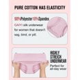 thumbnail image 2 of GAI YI Women's High-Waist Tummy Control Girdle Panties Ladies Panties for Women Full Coverage Underwear 2Black+2BabyPink M, 2 of 6