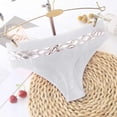 thumbnail image 5 of Gibobby Braguitas Slim Fit Sexy Color Out Hollow Seamless Mujeres Mujeres Ropa interior sólida Bragas Lencería Bragas mujer（Blanco， M), 5 of 5
