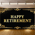 thumbnail image 6 of LUUFILx Happy Retirement Banner Backdrop Party Supplies Golden Balloons Decor Background Celebration Photography Props Decorations Event, 6 of 9