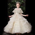thumbnail image 1 of Vestido de pasarela para niños, vestido de princesa anfitriona, vestido de niña de las flores, boda, niña, cumpleaños de niña, hilo hinchado, 1 of 4