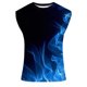 thumbnail image 5 of Hombres Moda Casual Impresión Suéter Cuello Redondo Deportes sin Mangas Tanque, 5 of 5