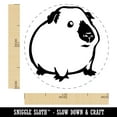 thumbnail image 2 of Sweet Himalayan Guinea Pig Self-Inking Rubber Stamp Ink Stamper - Green Ink - Medium 1 Inch, 2 of 7