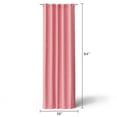 thumbnail image 5 of Mainstays Kids Pink Solid Ribbed Corduroy Blackout Rod Pocket with Back Tabs Single Curtain Panel, Set of 1, 38" W x 84" L, 5 of 7