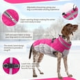 thumbnail image 6 of PUMYPOREITY Warm Dog Winter Coat Cold Weather Dog Jacket Windproof Reflective Turtleneck with Neckline D-Ring for Leash Thick Fleece Lining Outdoor Padded Vest for Small Medium Large Dogs, 6 of 9