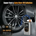 thumbnail image 2 of Yezivo Cordless Tire Inflator Portable Air Compressor, Dual Mode Inflation, Auto Air Pump for Car Tires, Motorcycle, Bikes, Smart Electric Pump with LED Light & Digital Pressure Gauge, 2 of 7