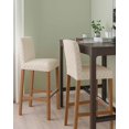 thumbnail image 2 of Vintage Wheat Color Bar Stool Covers Set of 4, Geometric Abstract Diamonds Plaid Stretch Washable Bar Chair Covers with Backs, Removable Pub Counter Height Chair Cover for Kitchen Dining Room Cafe, 2 of 7