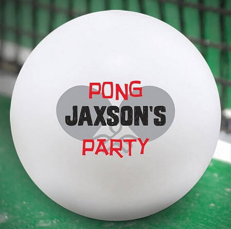 Personalized Ping Pong Balls