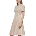 thumbnail image 3 of Calvin Klein Womens A-Line Dress, Beige/2, 3 of 4