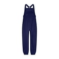thumbnail image 5 of CHUMUD Womens Fleece Overalls 2025 Warm Winter Casual Loose Jumpsuits Sherpa Bib Overalls Fuzzy Ski Pants with Zipper Pockets, 5 of 5