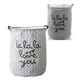 thumbnail image 4 of Round Foldable Cotton Linen Laundry Basket for Dirty Clothes, Collapsible Laundry Hamper for Home or Dorm, Gray, 4 of 4