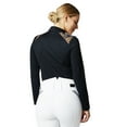 thumbnail image 5 of HORZE Sianna Women's Long Sleeve Breathable Equestrian Show Shirt with Lace Shoulders, 5 of 9