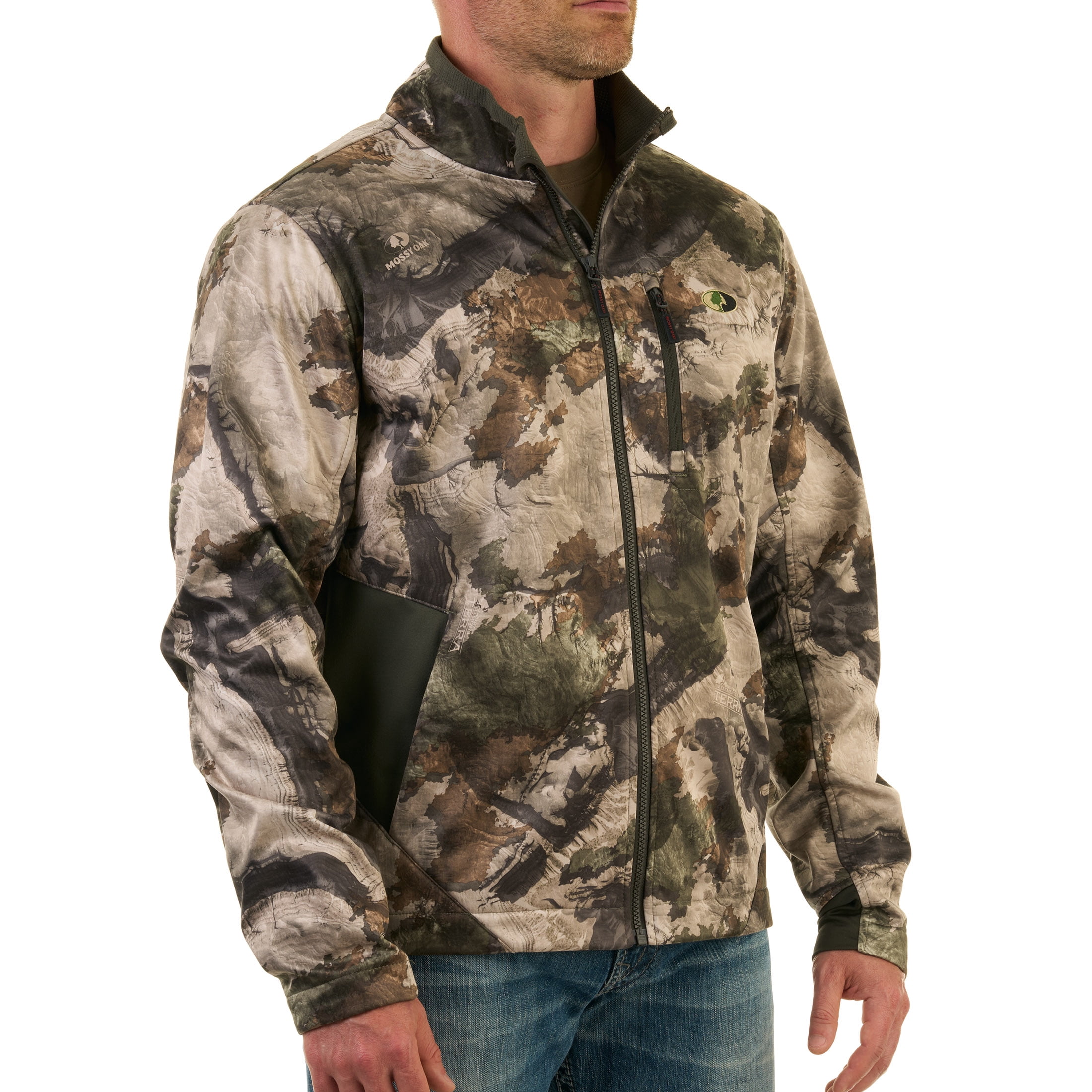 Mossy Oak Terra Gila Men's Chill Cutter Softshell Hunting Jacket, Mossy Oak Terra Gila, S