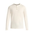 thumbnail image 3 of George Men's& Big Men's Double Knit Henley, Sizes S-3XL, 3 of 5