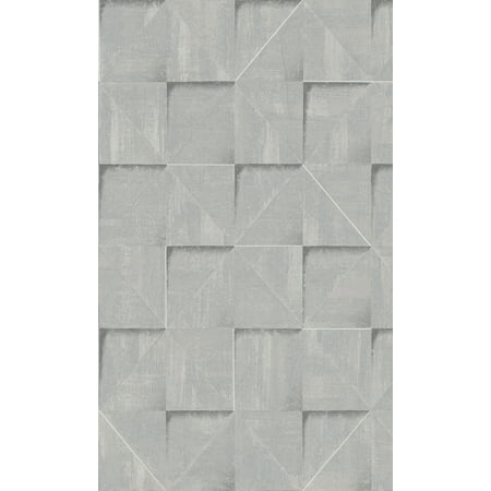 Walls Republic Blue Geometric Tiles Wallpaper R8189