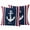 Navy, variant on 2 Pack Outdoor Waterproof Throw Pillow Covers,Nautical Anchor Navy Blue Decorative Square Pillow Case Patio Pillowcases for Chair Couch Sofa 16x16in