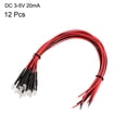 thumbnail image 2 of Uxcell 3mm DC 3-5V Bombilla LED RGB parpadeo lento pre-cableada 12 paquetes, 2 of 4