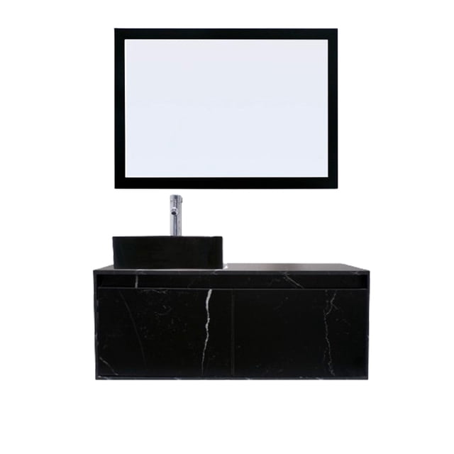 Gabinete De Baño GOVA Con Espejo Decorativo Minimalista
