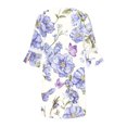 thumbnail image 5 of Pisexur Robe à Manches Courtes Col en V Women Robes d'Été Décontractées Manches 3/4 Tunique de Fête Décontractée Col en V Imprimé Dentelle Col en V Robe Midi Women Robe, 5 of 5