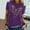 Purple, variant on Sakmal Short Sleeve Womens Tops&nbsp;Plus Size Orange Crew Neck Graphic Butterfly T-Shirts Womens Shirts Under $5