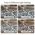 thumbnail image 7 of ODIKA Zebra Striped Print Motif Contrasting Bands Bold Inspired Centered Foldable Easy Care for Queen Size Bedroom, Under Bed, Master, 7 of 7