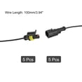 thumbnail image 2 of Unique Bargains Waterproof Connector Electrical Quick Connect 1 Pin Male Female 0.75mm2 with 100mm Long Wire 5 Sets, 2 of 5