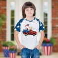 thumbnail image 6 of ZACPNCV Kids Boys Girls 4th of July Baby Tees Flag Graphic Crew Neck Short Sleeve T Shirt Summer Patriotic Going Out Tops Blue 3-4 Years, 6 of 8