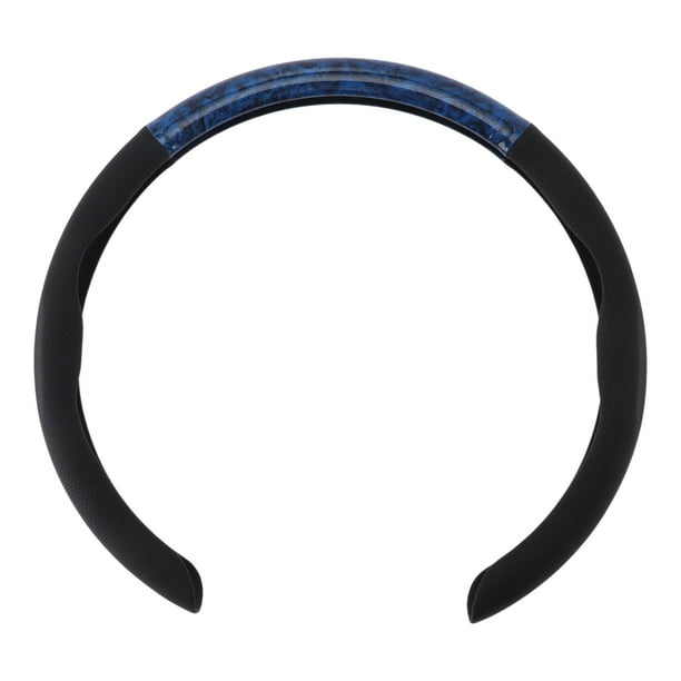 Funda para volante de cuero artificial PU de Unique Bargains, protector de volante de automóvil ABS de 14.96" azul claro caoba 1 Pc