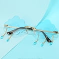thumbnail image 4 of 2x Rimless Sunglasses Women Vintage s Tassel Steampunk Punk Glasses, 4 of 4