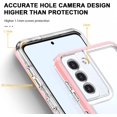 thumbnail image 5 of Case for Samsung Galaxy S22, Slim Thin Soft TPU Bumper & Hard PC Transparent Back Shockproof Scratch Resistant Protective Phone Case for Samsung Galaxy S22 (Pink), 5 of 15