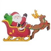 Christmas Santa's Sleigh and Reindeer Layon Cake Topper - National Cake Supply