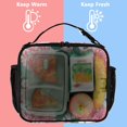 thumbnail image 5 of ALAZA Pink Chrysanthemum Flower Lunch Box Insulated Lunch Bag Cooler Tote with Shoulder Strap, 5 of 7