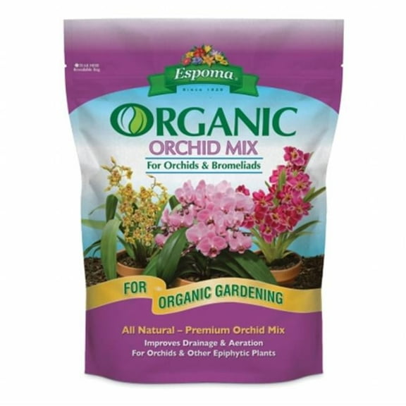 Espoma Organic Orchid Mix - Natural Potting Soil for Orchids - 4 Qt