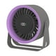 thumbnail image 1 of Ventilador de escritorio ventilador personal compacto de montaje de pared ligero ventilador portátil ventilador portátil para viajes de viaje Dormo de Gris, 1 of 8