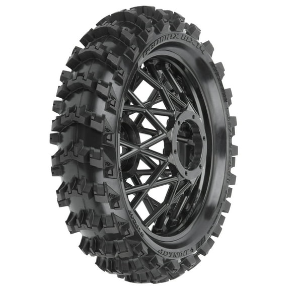 Pro-Line Racing Dunlop Geomax MX14 V2 Bead CR4 Rear Tire MTD Bullyspoke Black Promoto-MX PRO1024710