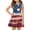 Wine(American Flag Stars), variant on CCRFTGI 4th of July Dresses for Child Girls Size 10-12 Summer Patriotic American Flag Stars Mini Dress Party Crew Neck Independence Day Sleeveless Girls Clothes Fashion Dresses Navy 3-4 Years