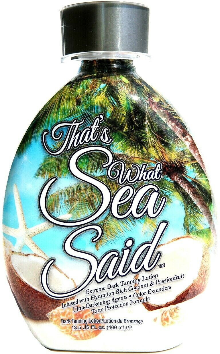 That's What Sea Said Coconut Tanning Bed Lotion Accelerator Indoor & Outdoor NEW