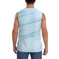 thumbnail image 4 of Easygdp Blue Marble Men's Breathable Tank Tops Sleeveless Sporty T Shirts for Basketball, Mountaineering, Bodybuilding -Small, 4 of 8
