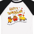 thumbnail image 4 of Inktastic Happy Thanksgiving Turkey Train with Food Boys or Girls Toddler T-Shirt, 4 of 5