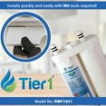 thumbnail image 3 of Tier1 PureSource2 Refrigerator Water Filter 3-pk | Replacement for WF2CB, NGFC 2000, 1004-42-FA, 469911, 469916, FC100, EWF2CBPA, Fridge Filter, 3 of 6