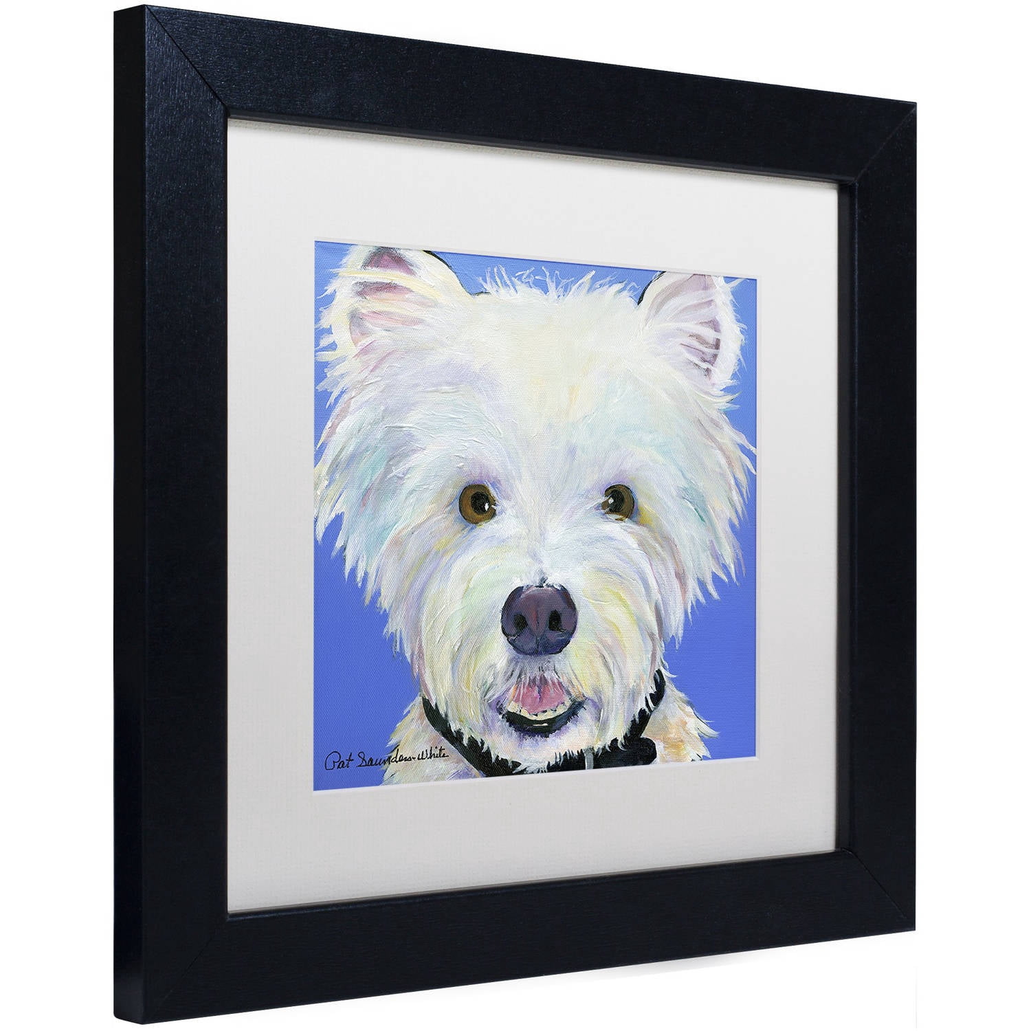 "Amos" Canvas Art by Pat Saunders-White, White Matte, Black Frame