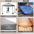 thumbnail image 3 of KAMPKEEPER Pop up Canopy Tent, 3 Adjustable Height with Wheeled Carrying Bag, 4 Ropes and 4 Stakes (Dark Grey), 3 of 8