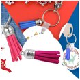 thumbnail image 4 of pitrice 28 Pieces Keychain Charms Creative Delicate Keyring Pendant Tassels Simple Handbag Decor Tassel Craft Decoration DIY Accessory Rose red, 4 of 7