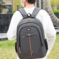 thumbnail image 5 of Mochila Para Laptop Hombre Escolares Reforzada Belug, Gris Naranja, 5 of 5