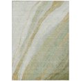 thumbnail image 2 of Addison Rugs Chantille Indoor/Outdoor Transitional Swirls Sage Machine Washable Rectangle Rug, 5' x 7'6", 2 of 8